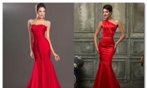 Red dress, what to wear, accessories, shoes, photos of stars
